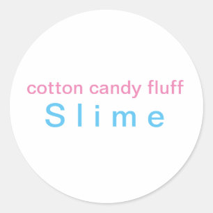Pegatina Redonda espuma de algodón dulce Slime