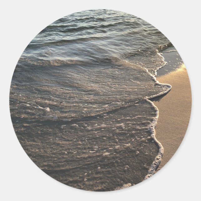 Pegatina Redonda Espuma de mar (Anverso)