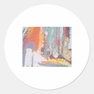 Pegatina Redonda Espuma oceánica Resumen Jeff Hankamer Artjunkhaus 