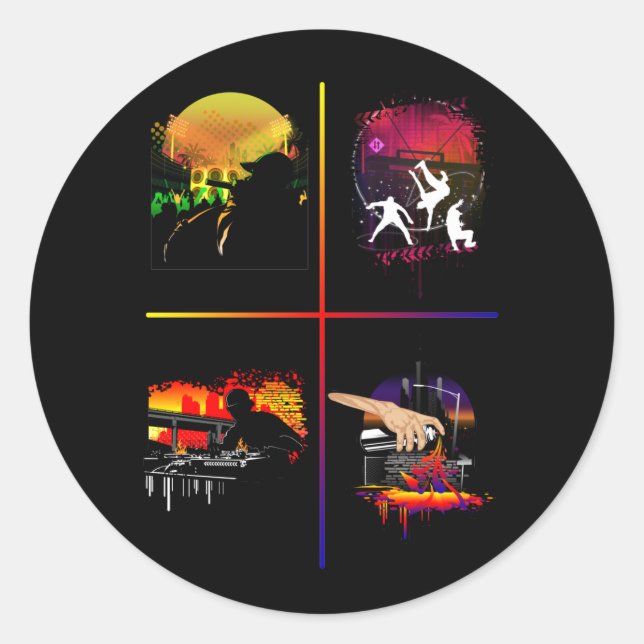 Pegatina Redonda Essential Elements  (Anverso)