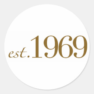 Pegatina Redonda Est 1969