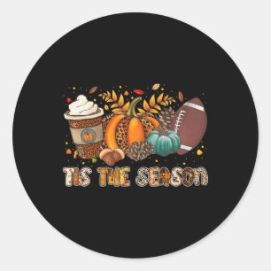 Pegatina Redonda Esta Es La Temporada De La Calabaza Spin Fútbol Ha