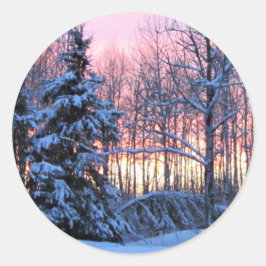 Pegatina Redonda Esta es la temporada . ... ... Vacaciones en invie