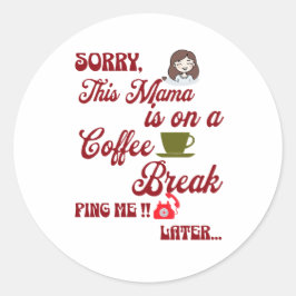 Pegatina Redonda Esta mamá en un regalo del Día de la Madre