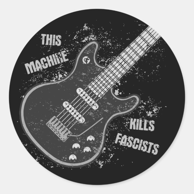 Pegatina Redonda Esta máquina (Anverso)