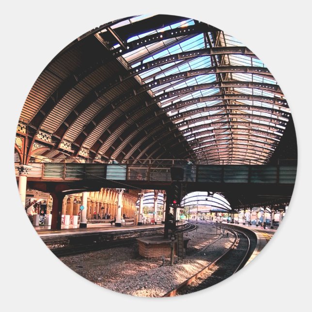 Pegatina Redonda Estación (Anverso)