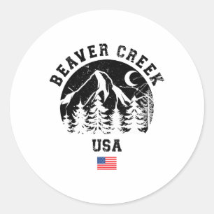 Pegatina Redonda Estación de esquí alpino Beaver Creek Colorado