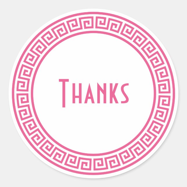 Pegatina Redonda Estacionamiento personalizado de la frontera de cl (Anverso)