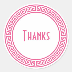 Pegatina Redonda Estacionamiento personalizado de la frontera de cl