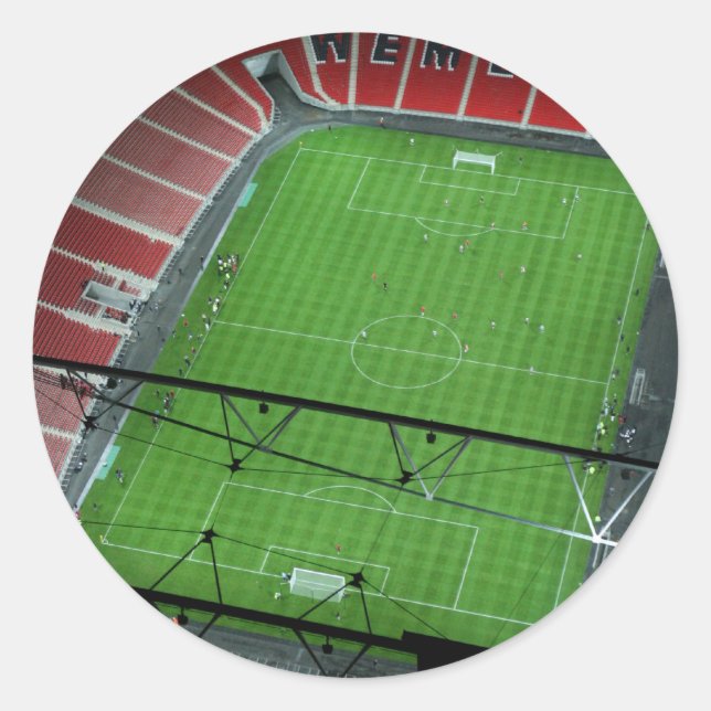 Pegatina Redonda Estadio Wembley (Anverso)