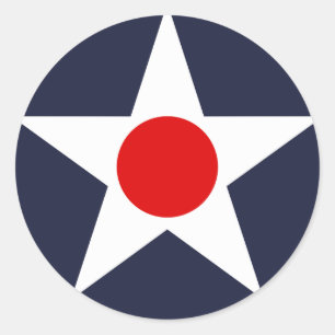 Pegatina Redonda estados unidos de ee.uu. bandera de los estados un