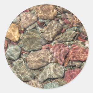 Pegatina Redonda Estados Unidos, Montana, Parque Nacional Glacier 3