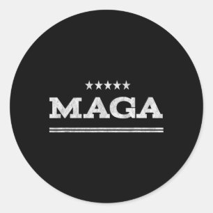 Pegatina Redonda Estados Unidos - primer Trump 2020 Estados Unidos