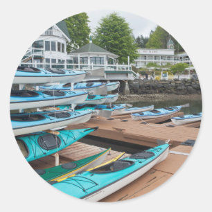 Pegatina Redonda Estados Unidos, Washington, Islas San Juan