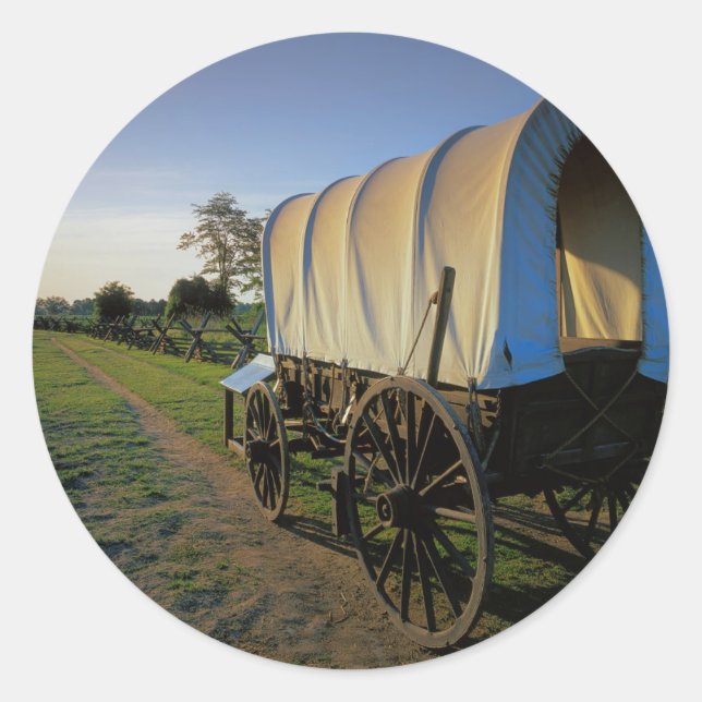 Pegatina Redonda Estados Unidos, Washington, Misión Whitman (Anverso)