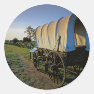 Pegatina Redonda Estados Unidos, Washington, Misión Whitman