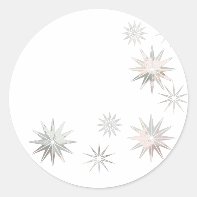 Pegatina Redonda Estallido estelar (Anverso)