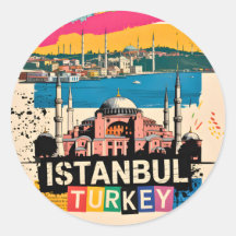 Estambul Turquía Hagia Sophia Arte Pop Retro de Vi