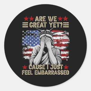 Pegatina Redonda ¿Estamos Geniales, Pero Me Siento Embarazada Contr