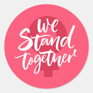 Pegatina Redonda Estamos juntos