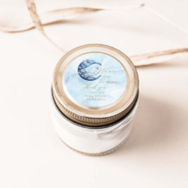 Pegatina Redonda Estamos Sobre El Baby Shower De Moon Boy