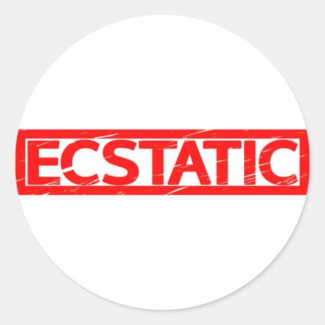 Pegatina Redonda Estampación estática (Anverso)