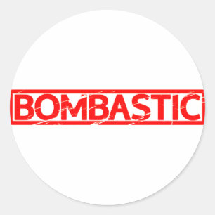 Pegatina Redonda Estampado de bomba