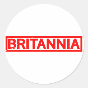 Pegatina Redonda Estampado de Britannia