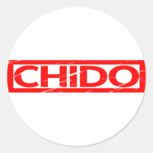 Pegatina Redonda Estampado de Chido