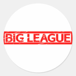 Pegatina Redonda Estampado de la Gran Liga