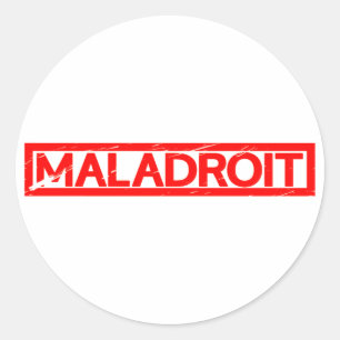 Pegatina Redonda Estampado de Maladroit