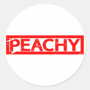 Pegatina Redonda Estampado de Peachy