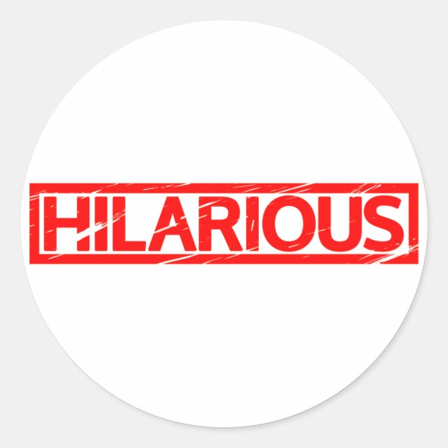 Pegatina Redonda Estampado divertidísimo (Anverso)