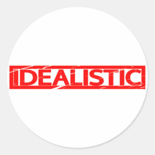 Pegatina Redonda Estampado idealista