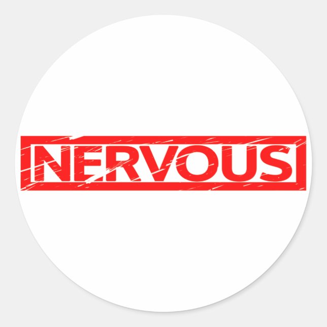 Pegatina Redonda Estampado nervioso (Anverso)