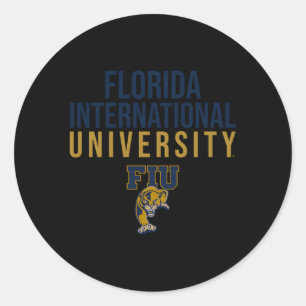 Pegatina Redonda Estancamiento de las Panteras Fiu Internacionales