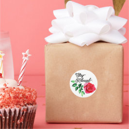 Pegatina Redonda Estar bendecido