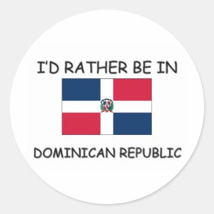 Pegatina Redonda Estaría bastante en la República Dominicana