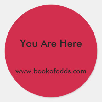 Pegatina Redonda Estás Aquí