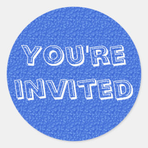 Pegatina Redonda Estás invitado