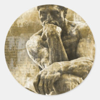 Estatua de bronce perturbada Auguste Rodin el pens