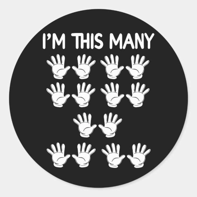 Pegatina Redonda Este divertido cumpleaños número 70 por 70 años (Anverso)