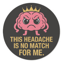 Este Dolor De Cabeza No Es Rival Para Mí – Sticker