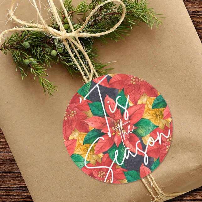 Pegatina Redonda Este es el feriado de los Navidades de la temporad (Subido por el creador)