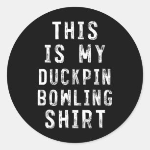 Pegatina Redonda Este Es Mi Boliche De Camisas.