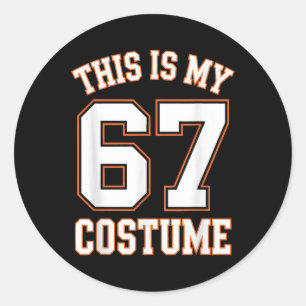 Pegatina Redonda Este Es Mi Disfraz De Halloween 67 Halloween 