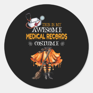 Pegatina Redonda Este Es Mi Médico De Disfraces Médicos De Hallowee
