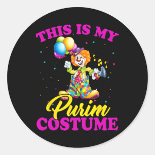 Pegatina Redonda Este Es Mi Regalo De Purim Purim Judío 1