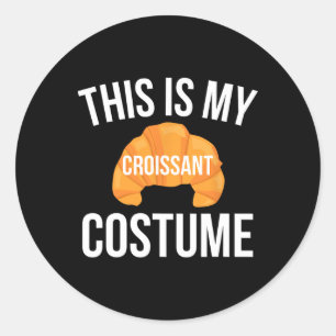 Pegatina Redonda Este Es Mi Trato Croissant Famoso Halloween