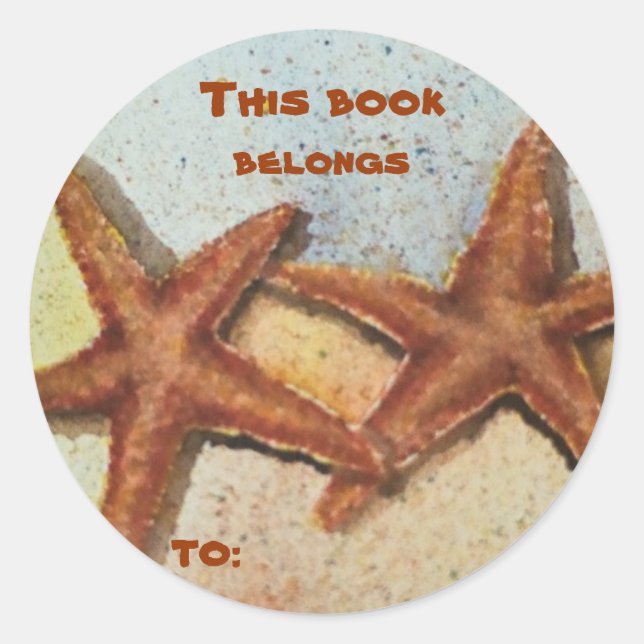 Pegatina Redonda Este libro , pertenece a: pegatinas (Anverso)